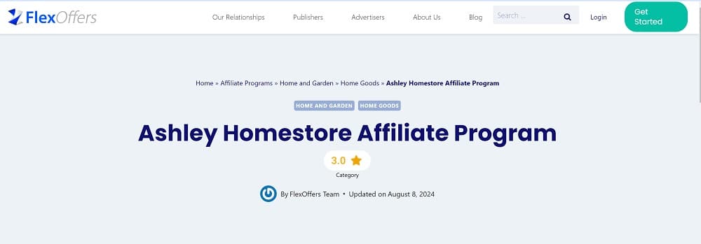 Ashley Furniture HomeStore as Jayson Home Affiliate program alternative