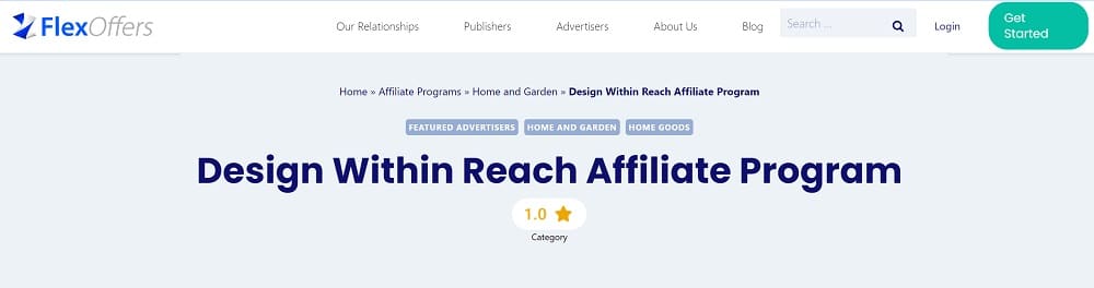 Design Within Reach as Jayson Home Affiliate program alternative