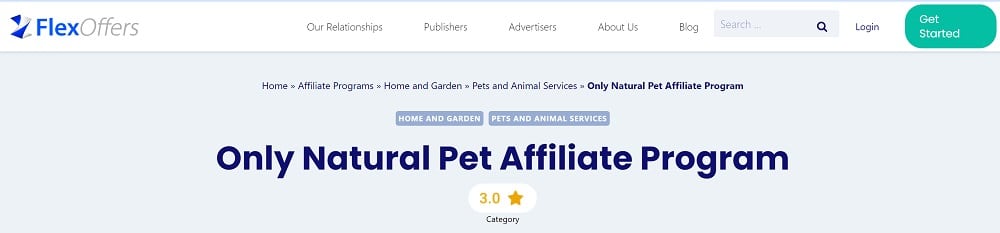 Only Natural Pet as Petco Affiliate Program alternative