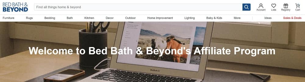 Bed Bath & Beyond as an alternative of Wayfair affiliate program