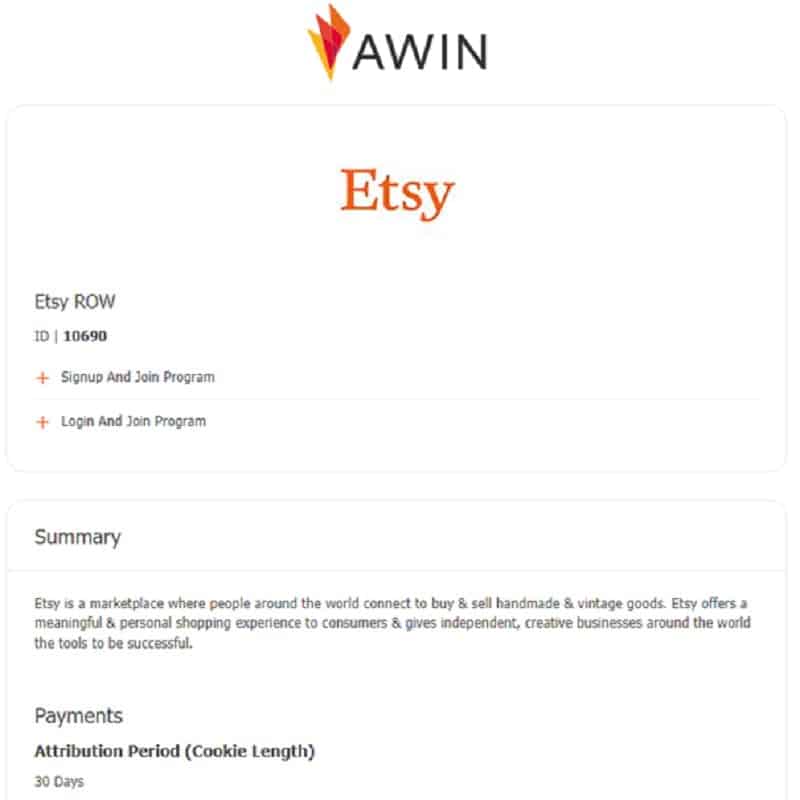 How to sign up for the Etsy Affiliate Program