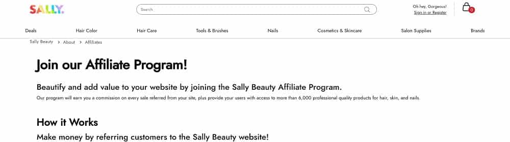 Sally Beauty Program