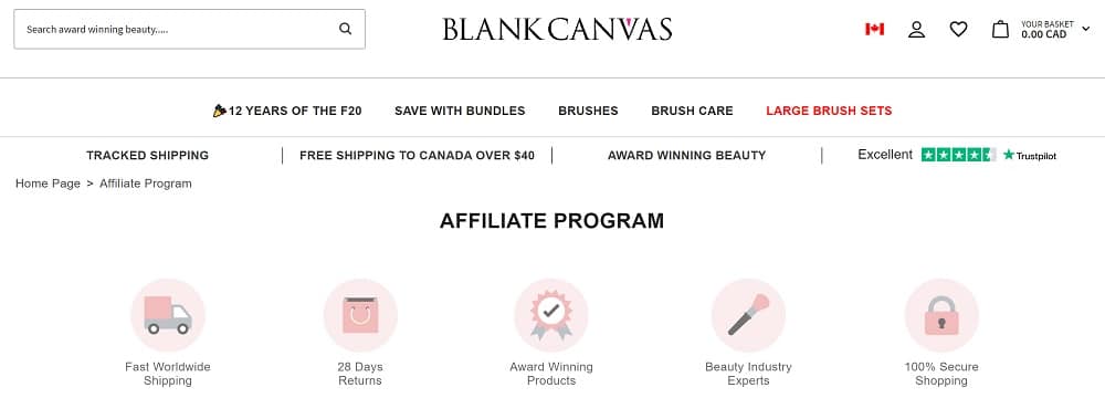 Blank Canvas Cosmetics Program