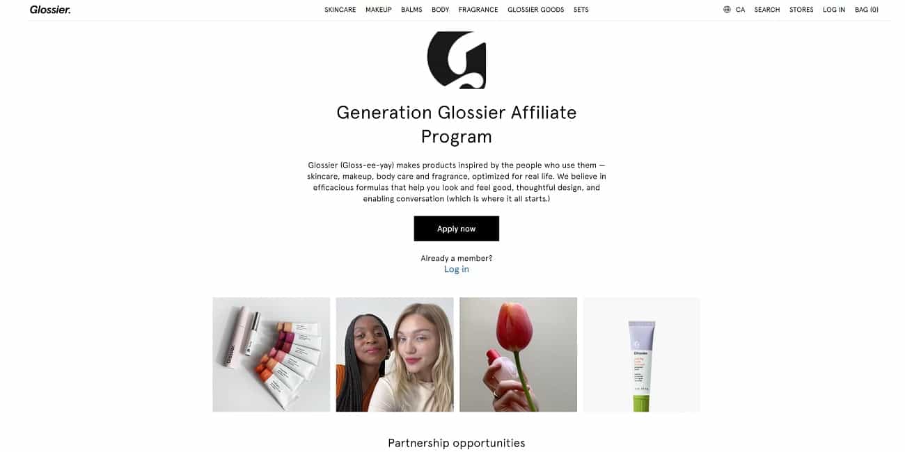 Glossier Affiliate Program