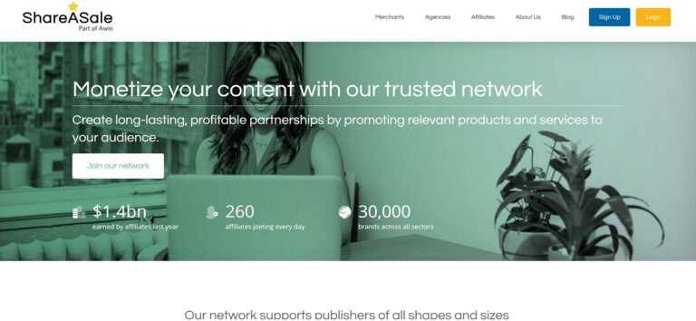 ShareASale affiliate program