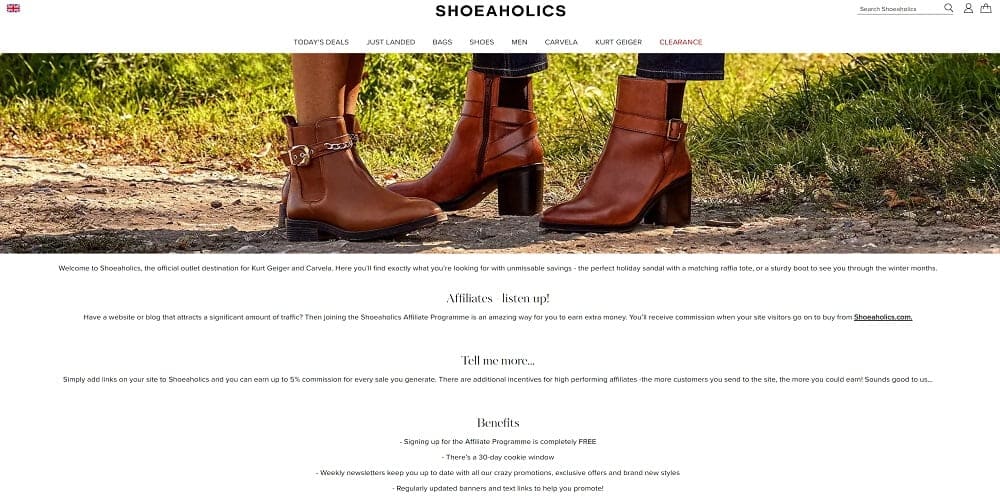 Shoeaholics alternative to Shein Affiliate Program USA