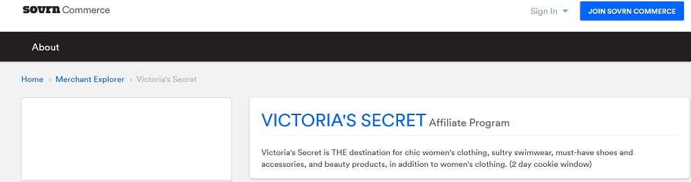 Victoria's Secret as Clinique Affiliate Program alternative