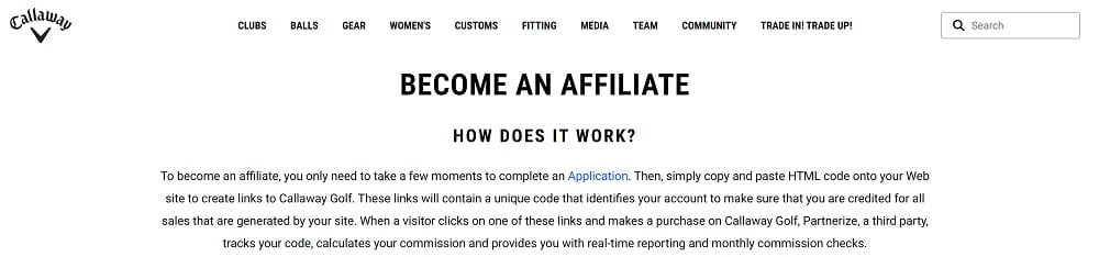 Callaway Golf as TaylorMade Affiliate Program Alternative