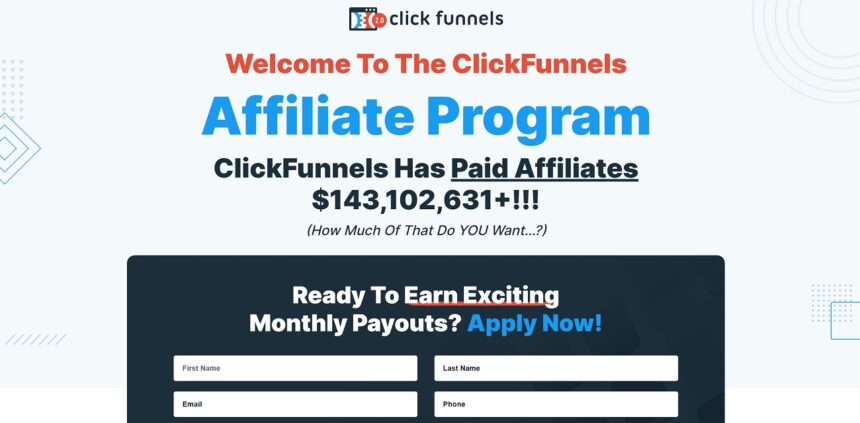 Click Funnels affiliate program