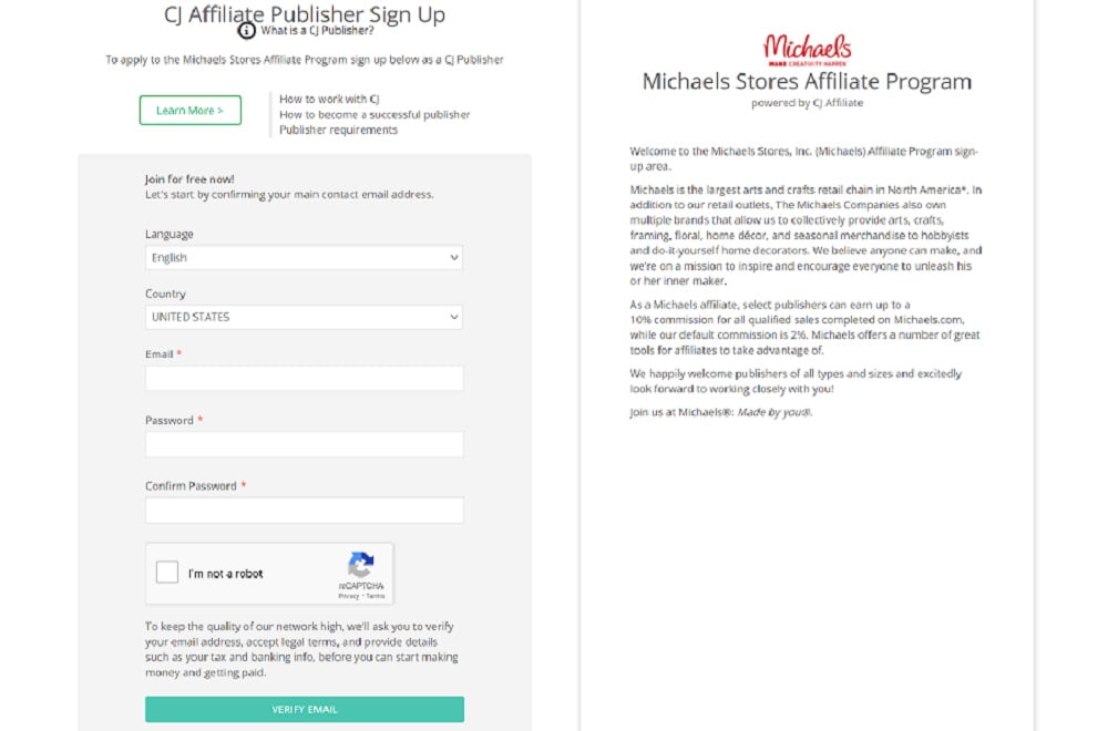 What is the Michaels Affiliate Program