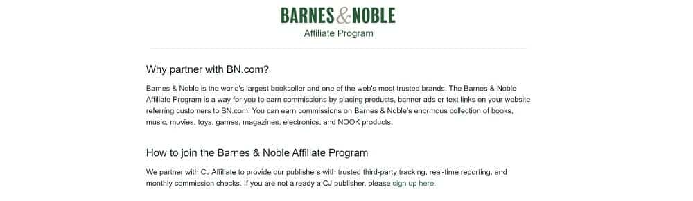 Barnes and Noble Program