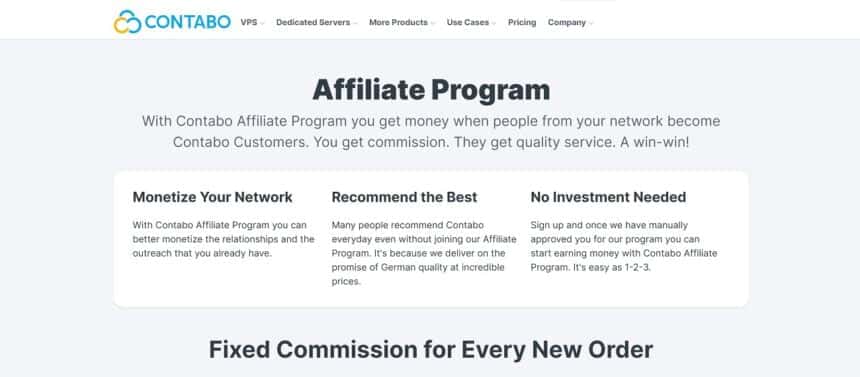 Contabo Affiliate Program