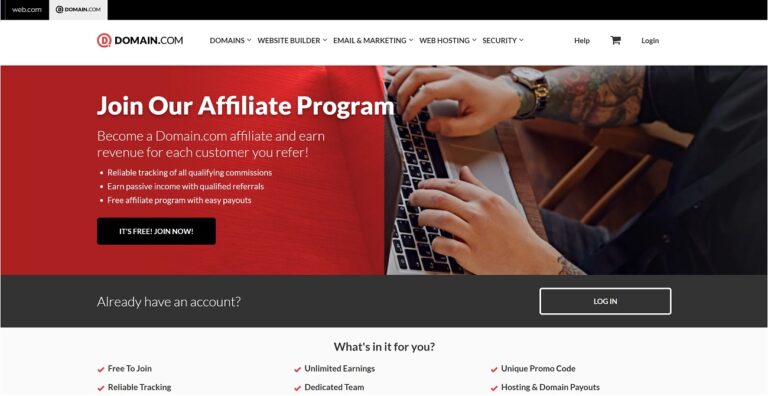Domain.com Affiliate Program