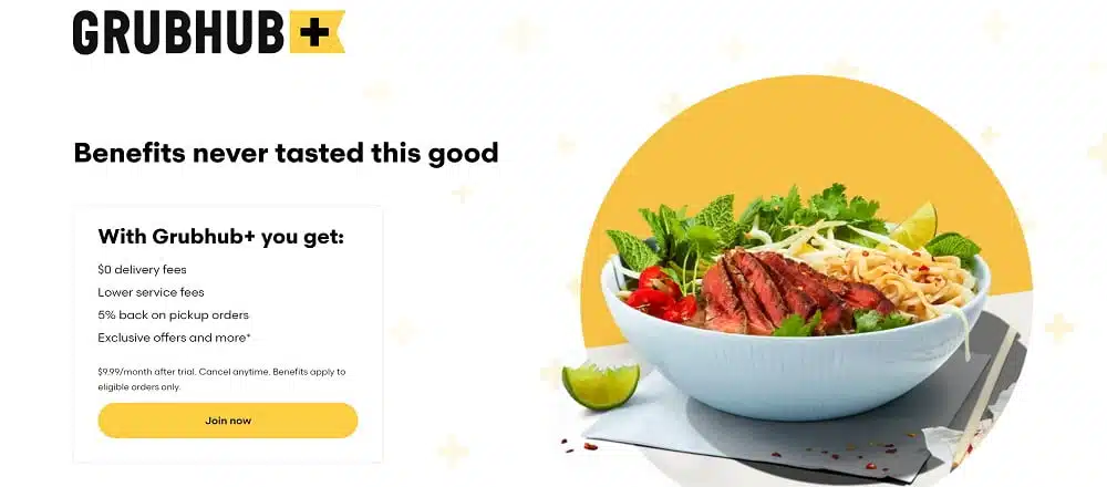 Grubhub+ program