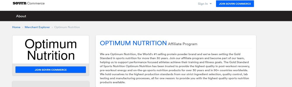 Optimum Nutrition Program