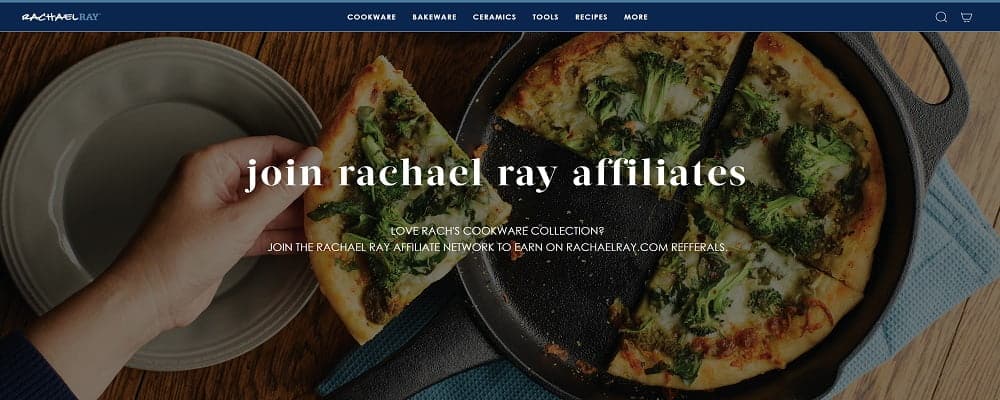 Rachael Ray one of food affiliate marketing