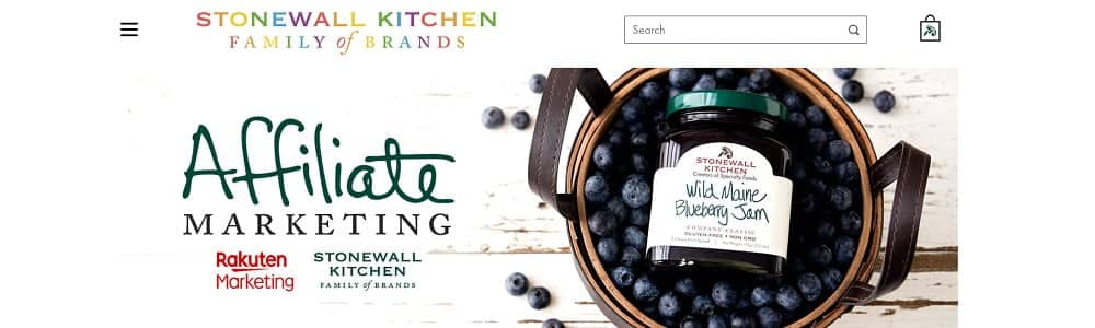 Stonewall Kitchen one of food affiliate marketing