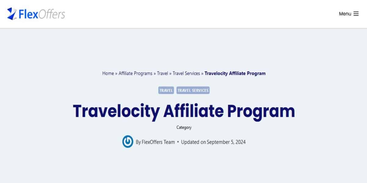 Travelocity affiliate program