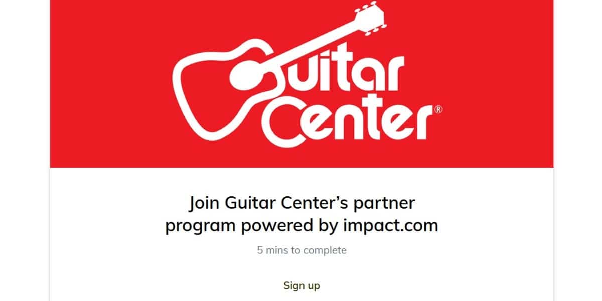 Guitar Center affiliate program