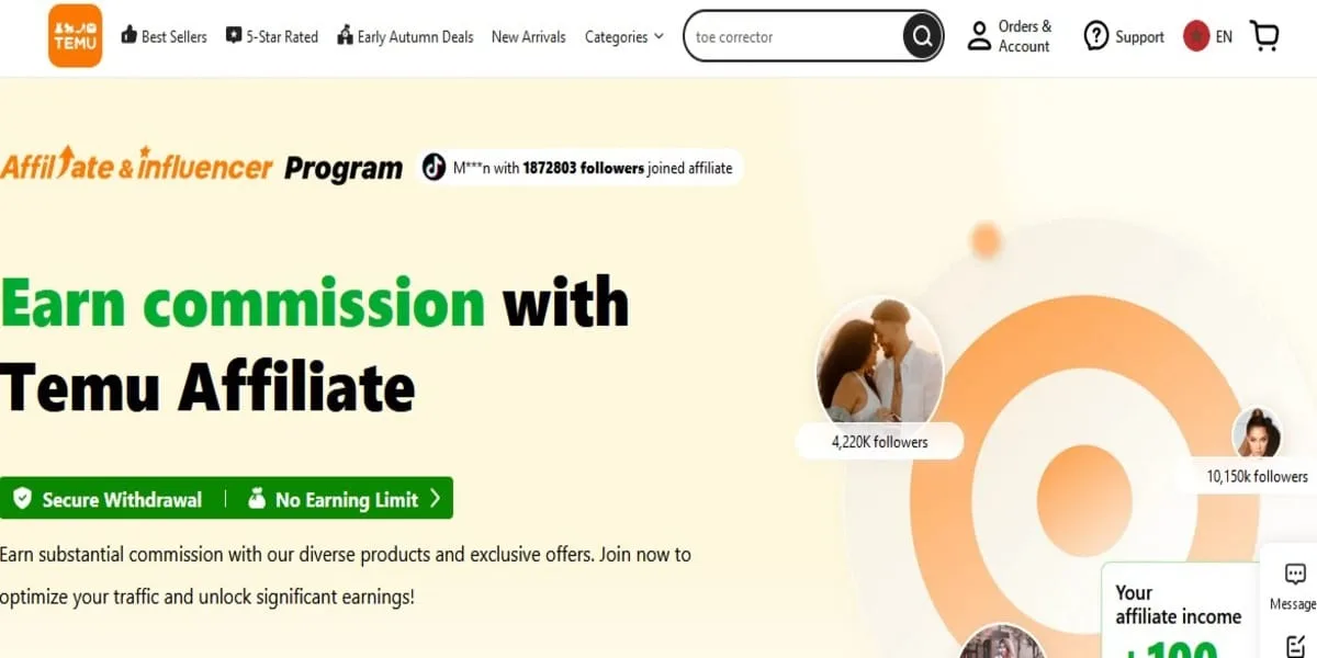 Temu Affiliate Program: Guide To Joining in - How to Join 