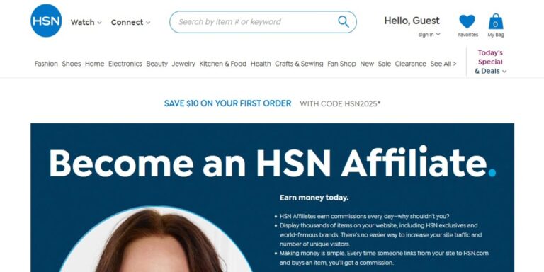 HSN affiliate program