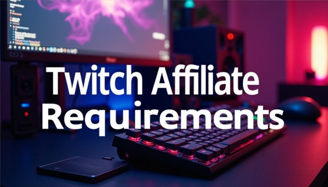 Twitch affiliate requirements