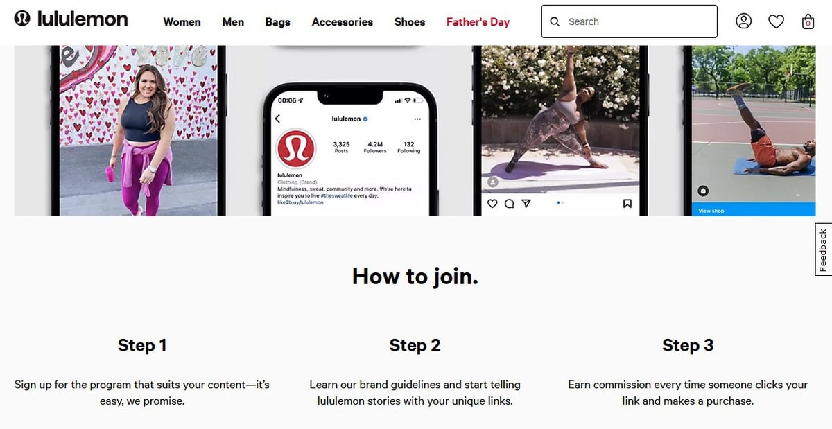 lululemon affiliate program