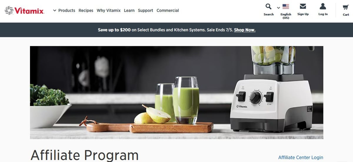 Vitamix affiliate program