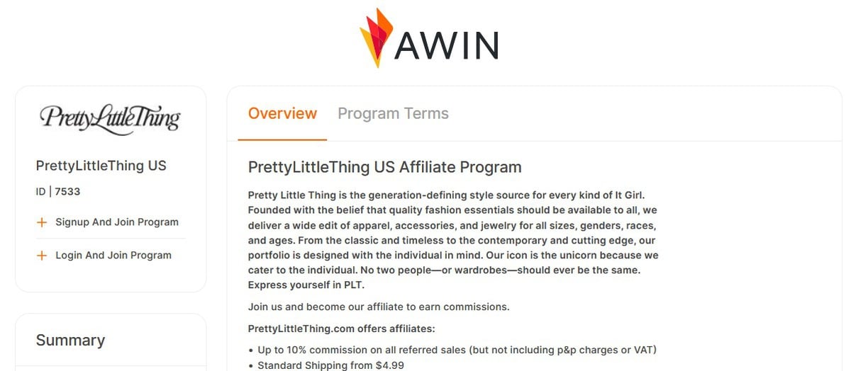 Shein affiliate program UK alternative