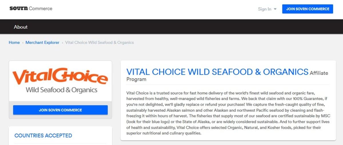 Organic Food Affiliate Programs